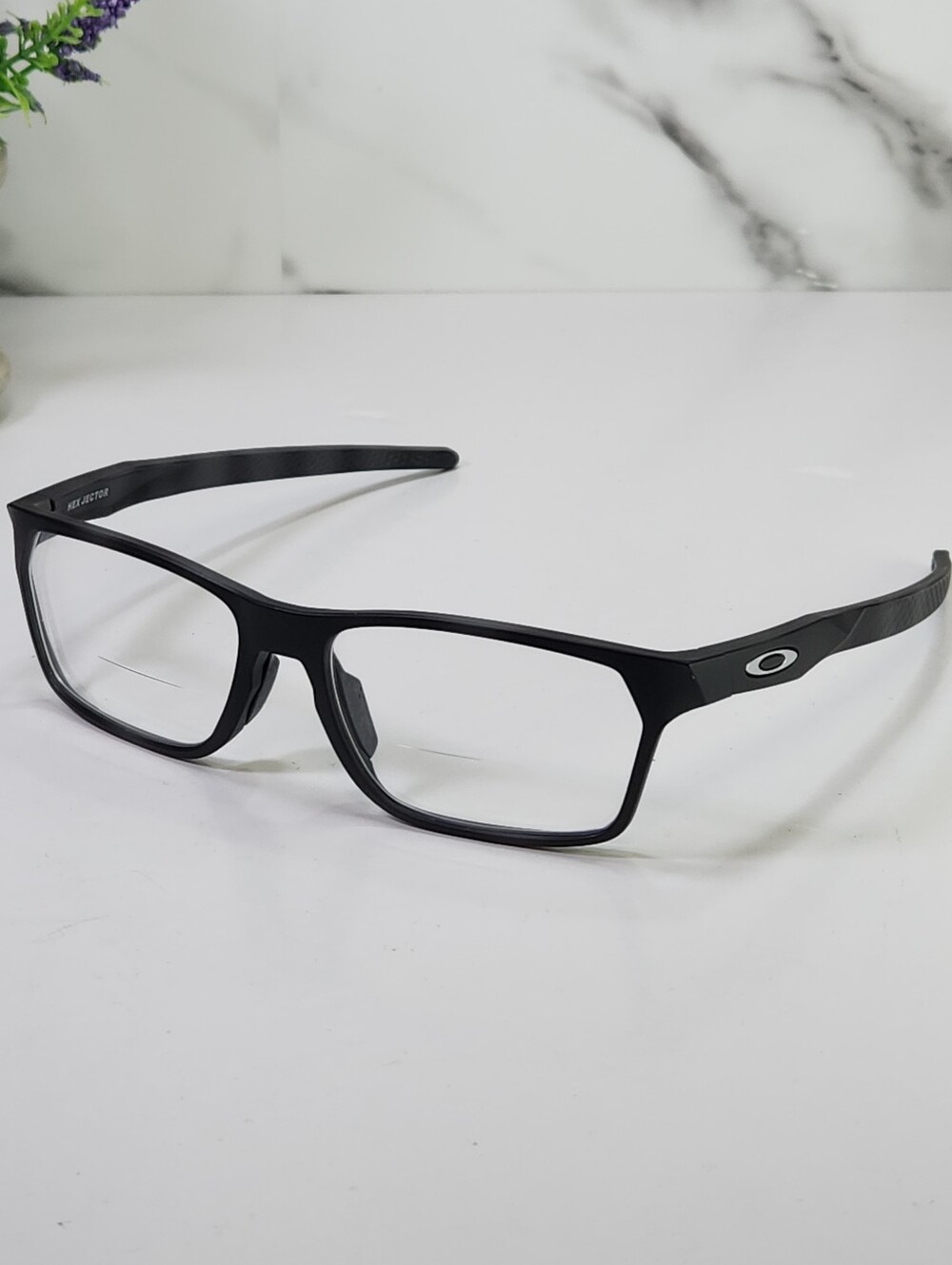 Oakley Black Eyeglass Rectangle Men's Frames Hex Jector OX8032
